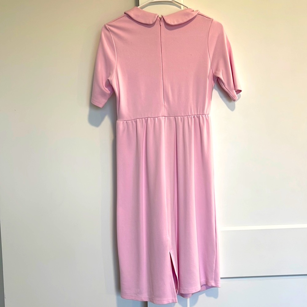 Super cute baby pink color dress.